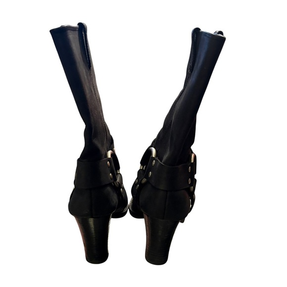 Michael Kors Women’s Fulton Harness Black Heeled Boots Size 7.5 Western - Picture 10 of 10